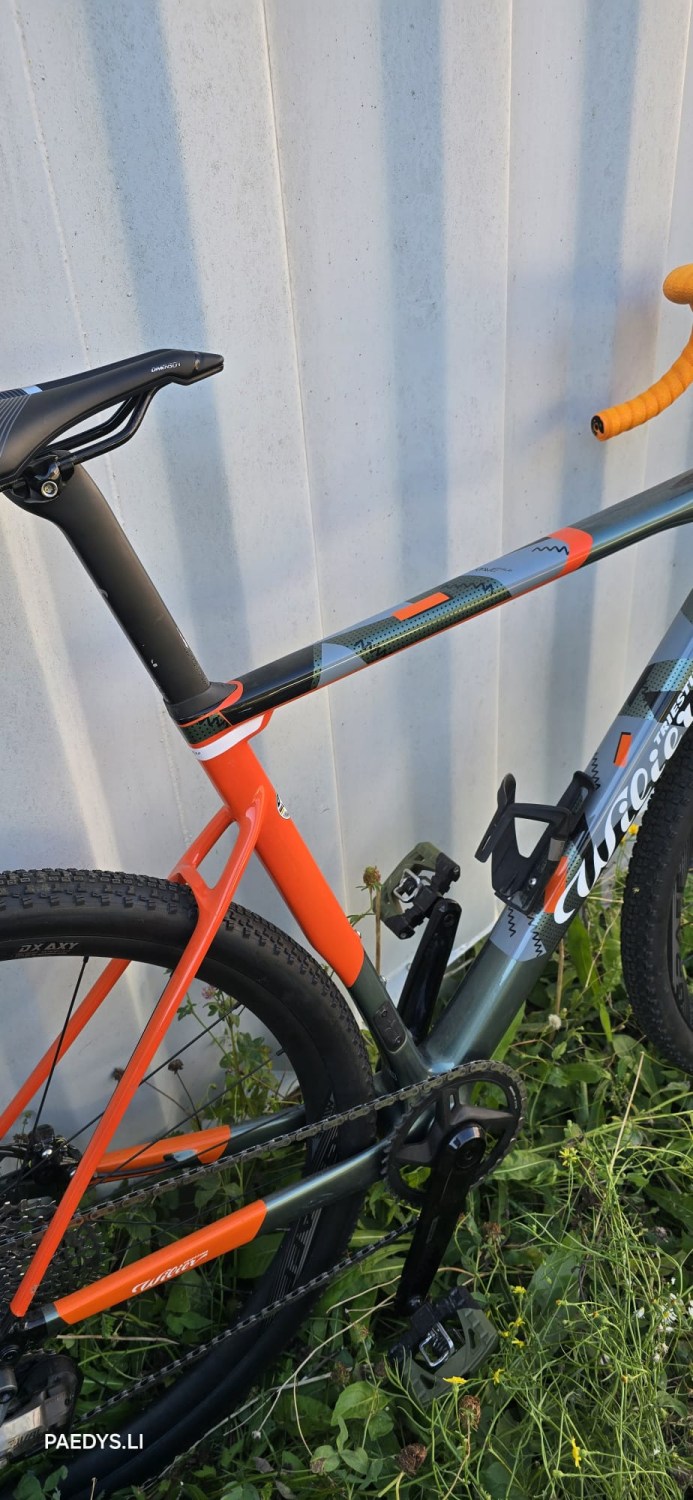 Preview: WILIER Gravel RAVE SLR CAMOUFLAGE / ORANGE GLOSSY DEMOBIKE